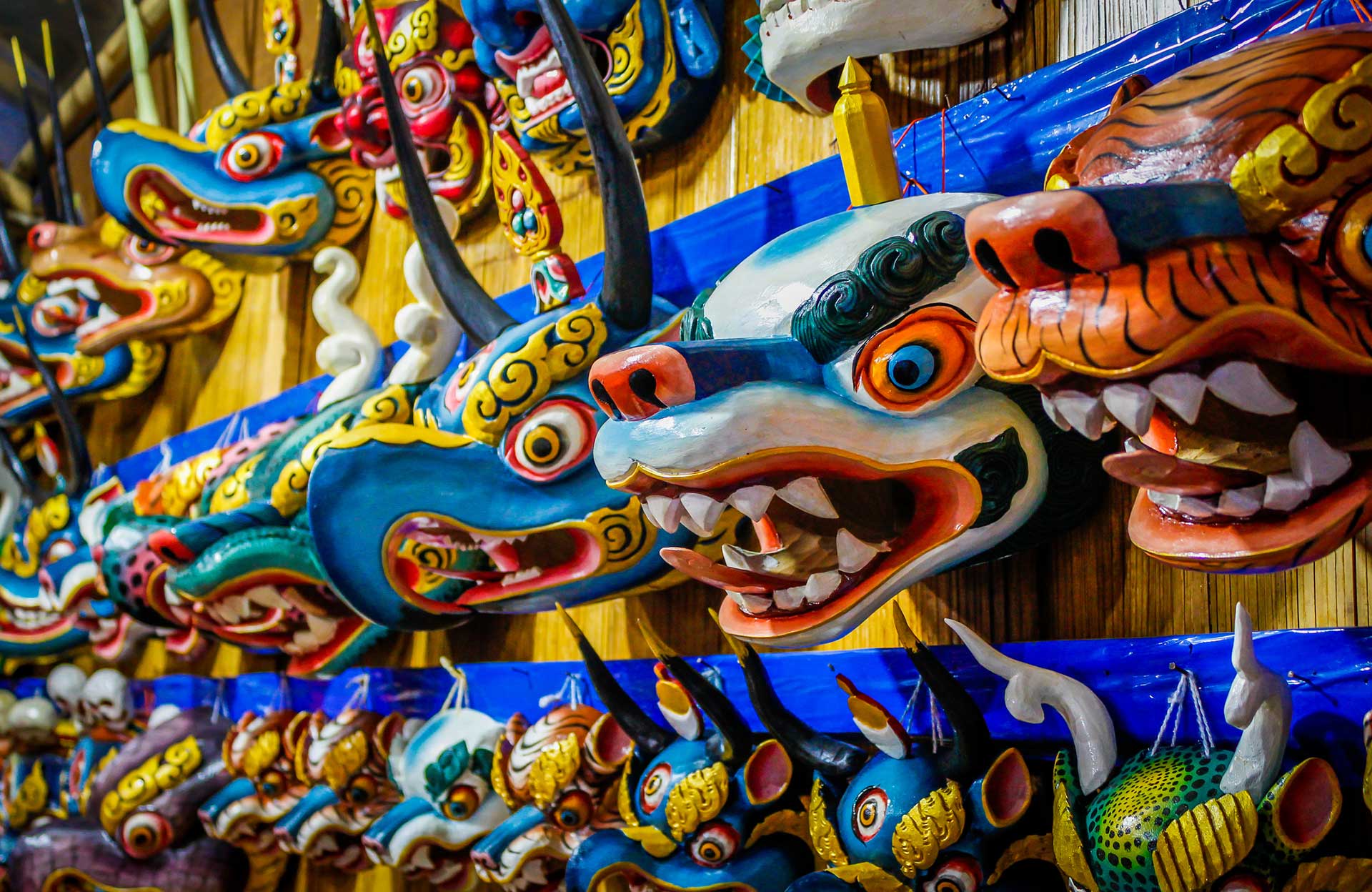Bután máscaras ceremoniales