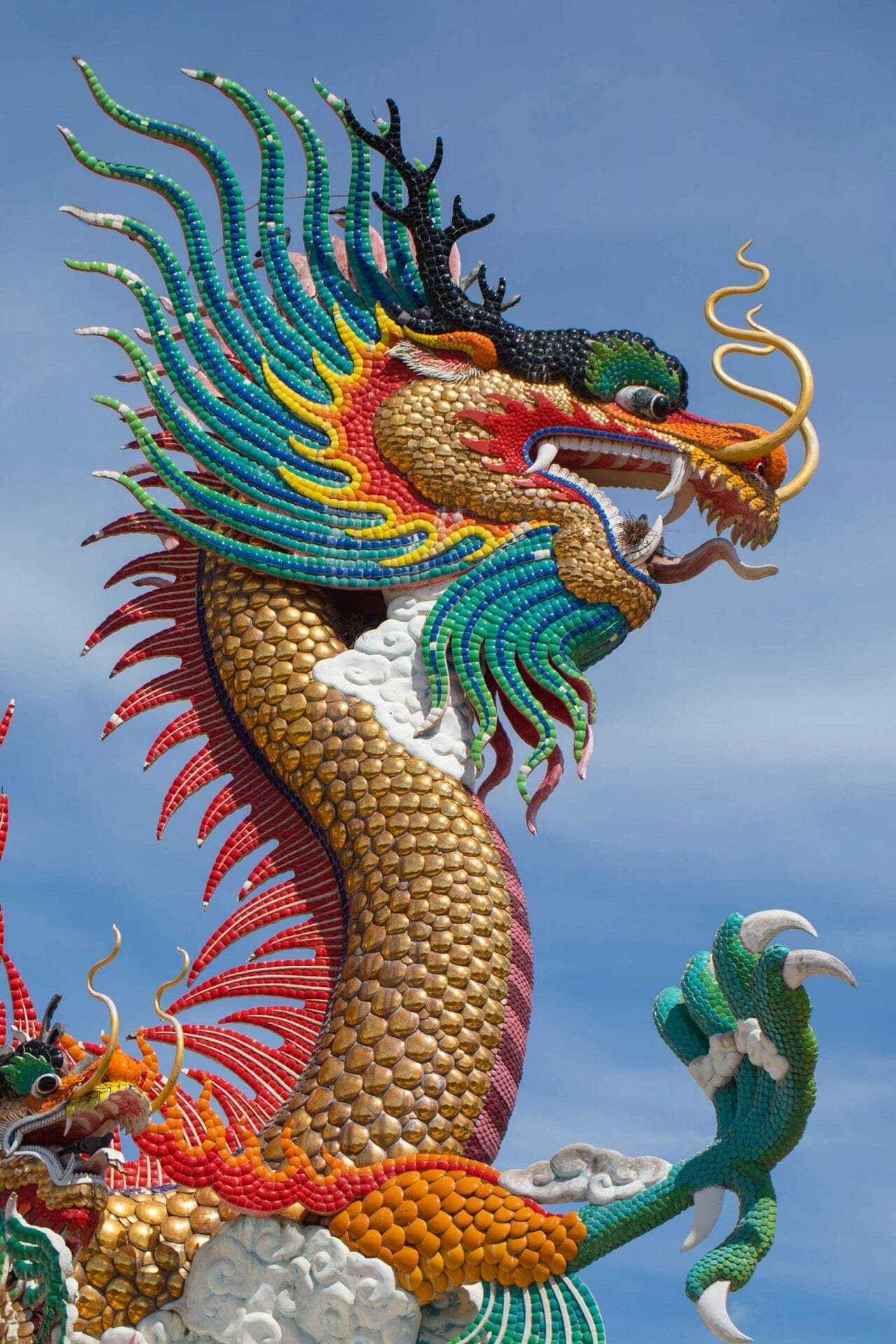 China estatua dragón