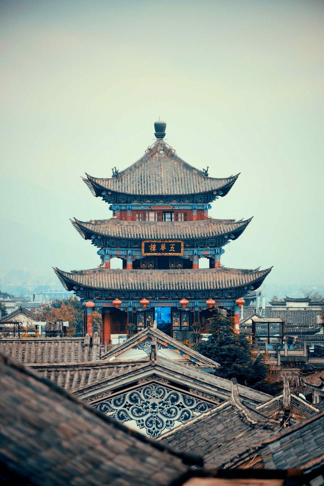 China templo ciudad vieja