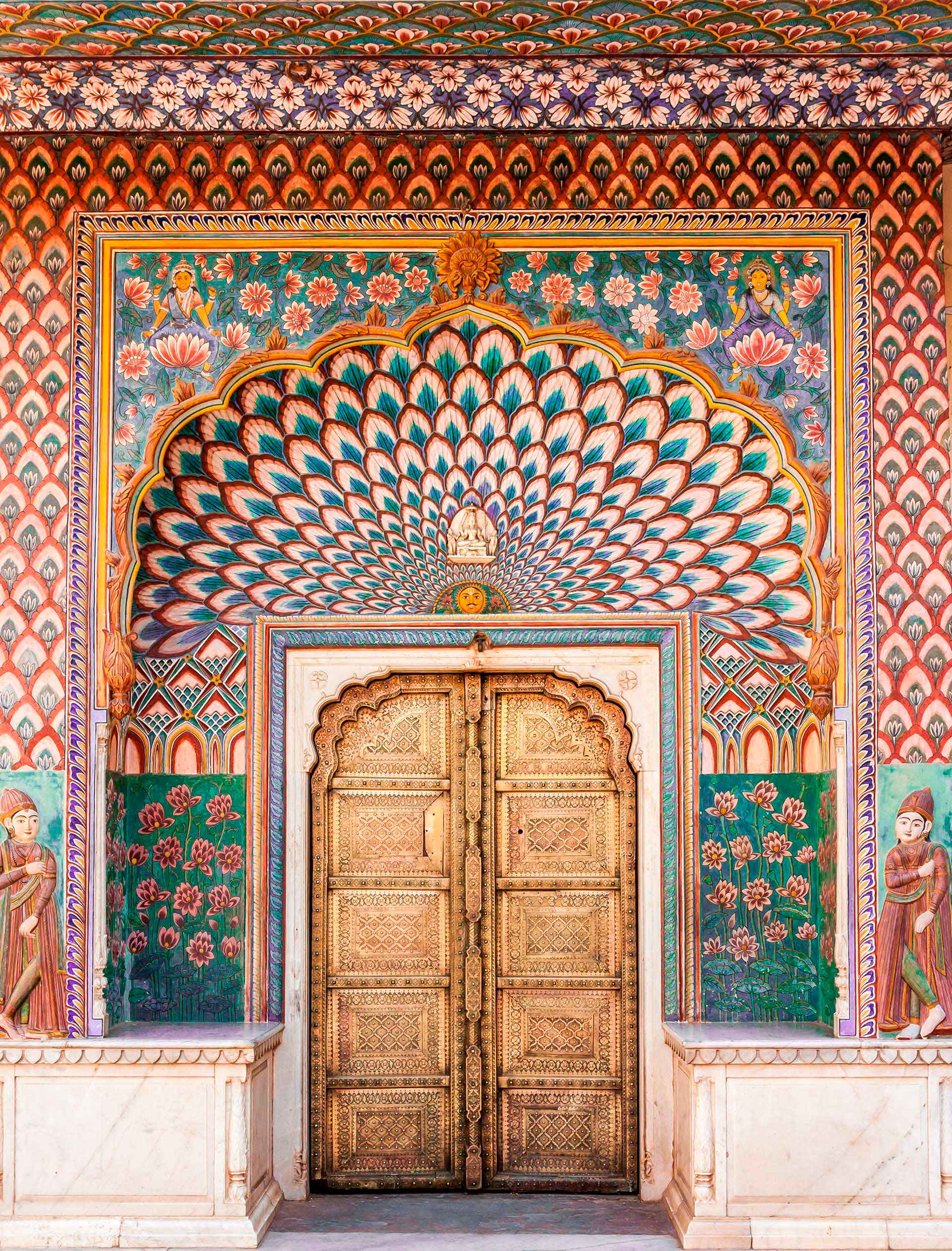India puerta ornamentada