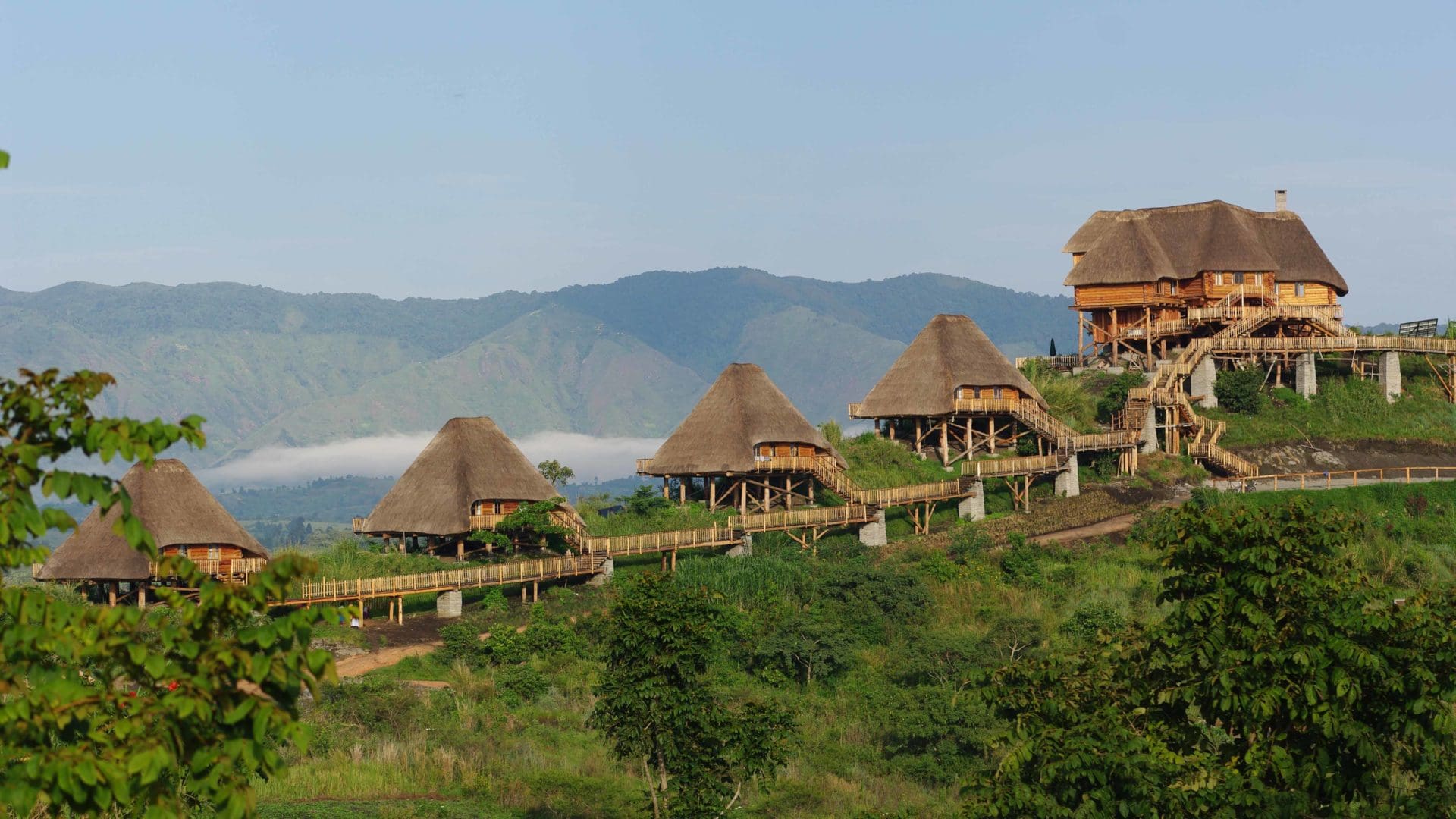Kyaninga vista desde el lodge Uganda