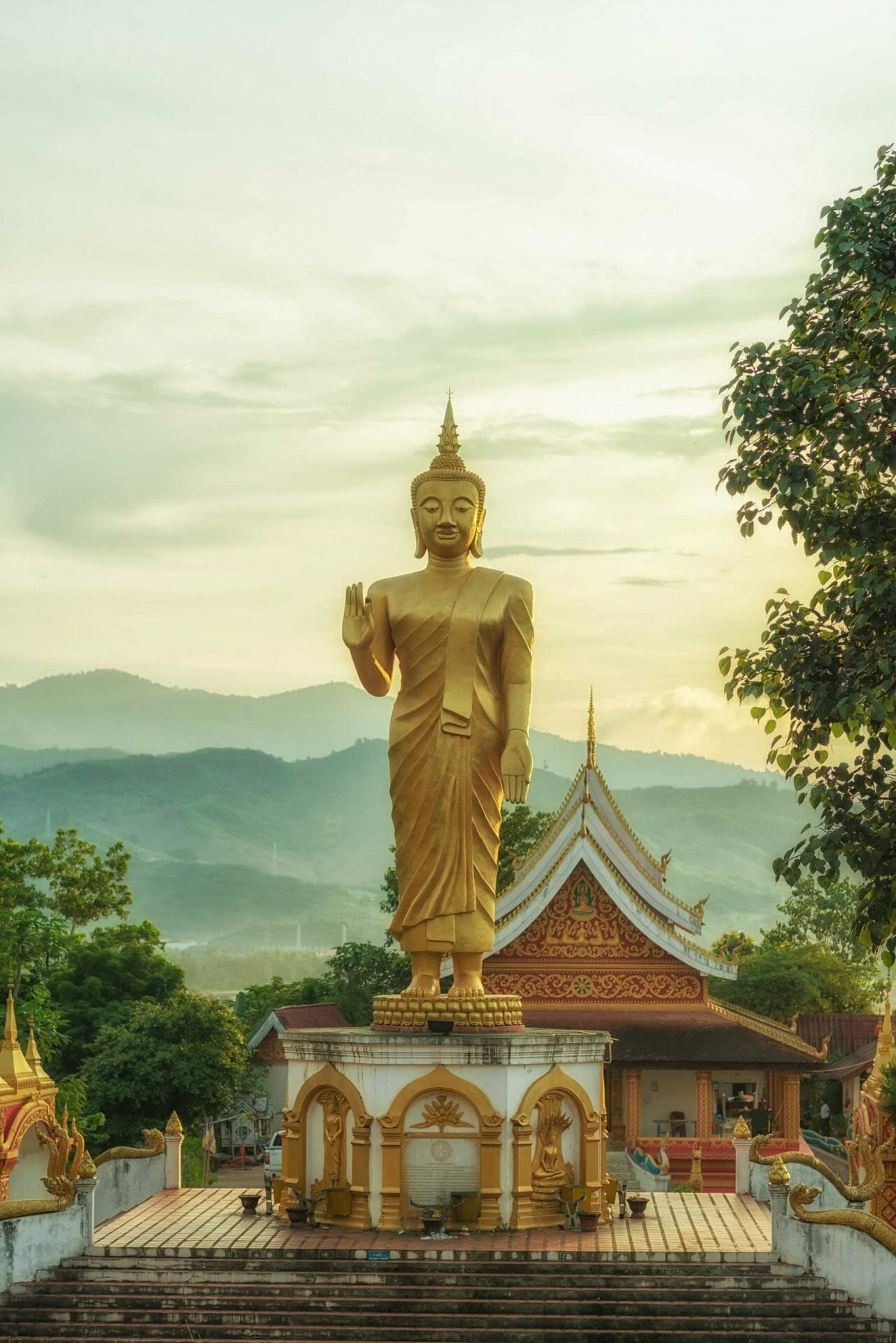 Laos estatua buda