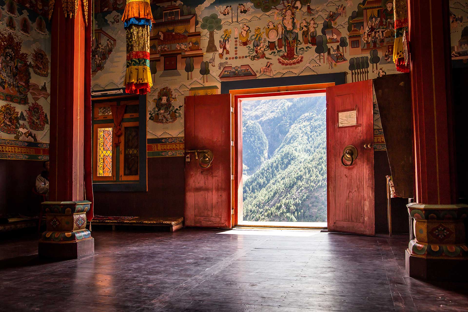 Tibet-Nepal monasterio budista