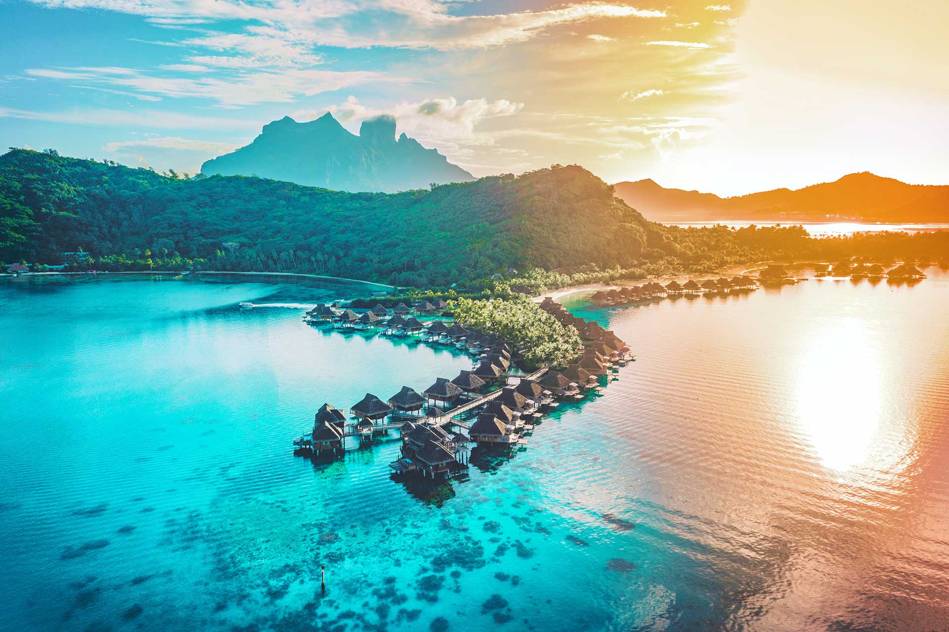 Vista aérea Polinesia
