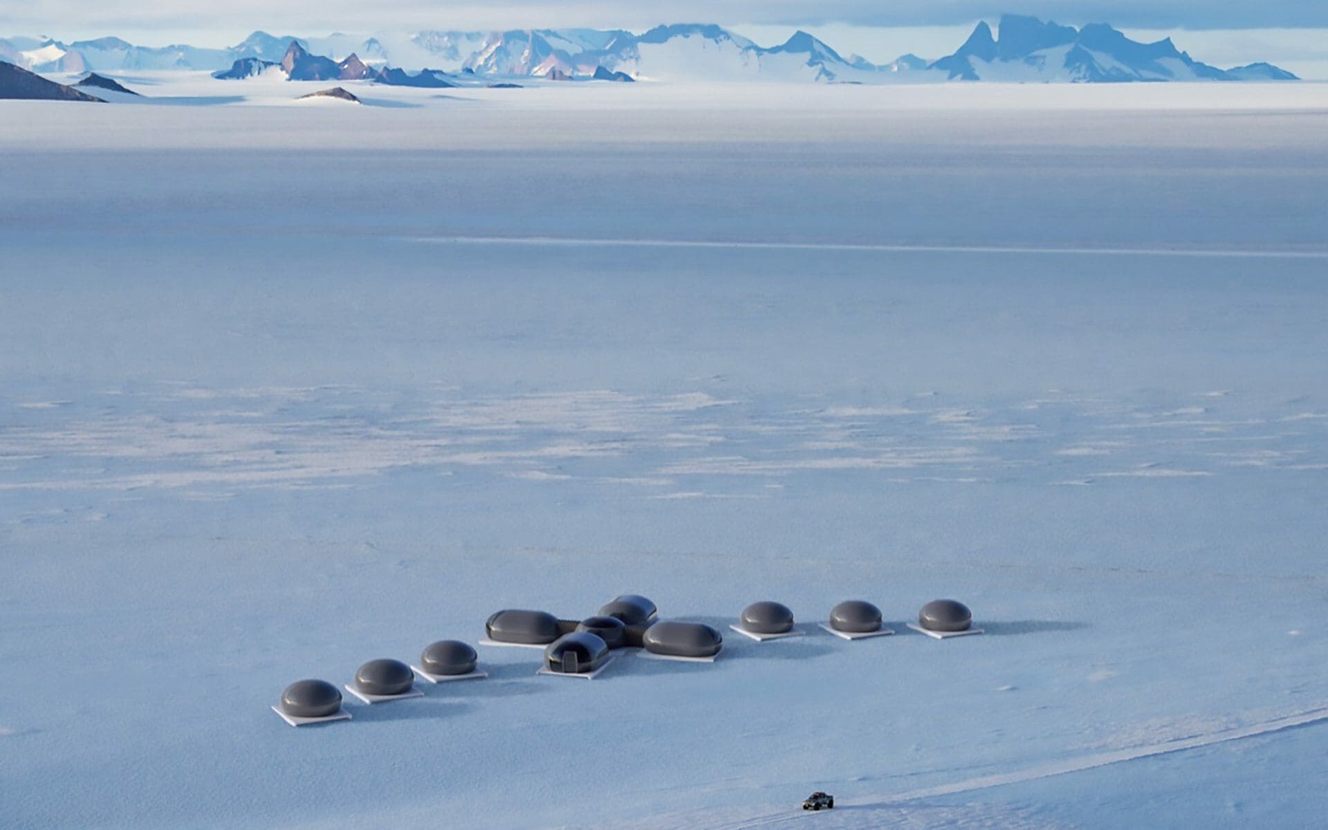Durmiendo sobre el hielo en la Antártida