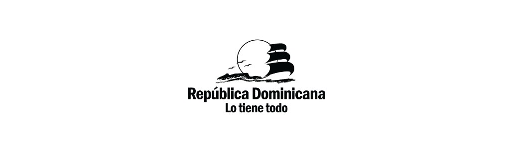 Logo Go Dominican Republic blanco y negro