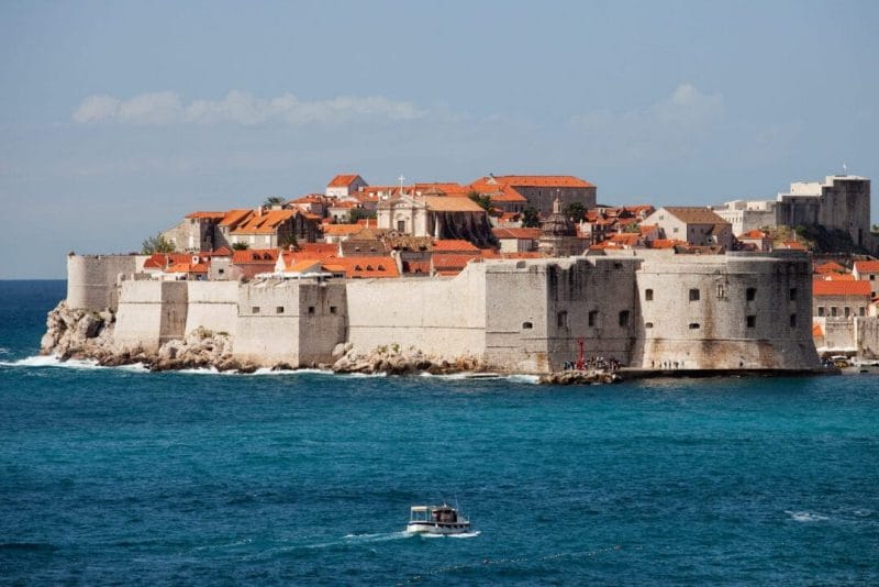Dubrovnik city wall view
