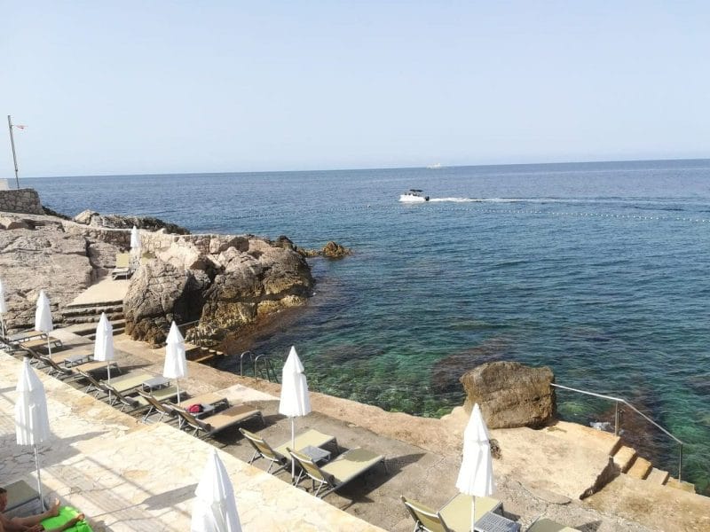 Seaside terrace in Dubrovnik