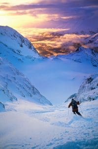 Esquí en invierno