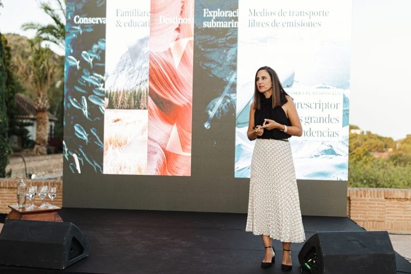 Cristina Santos en el evento nuba en Málaga