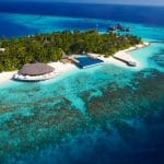 Vista aérea de Huvafen Fushi Maldivas
