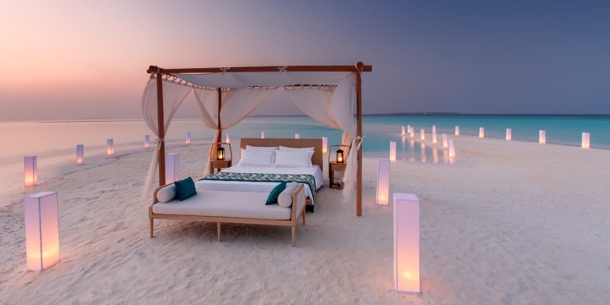 Dormir bajo las estrellas en Maldivas