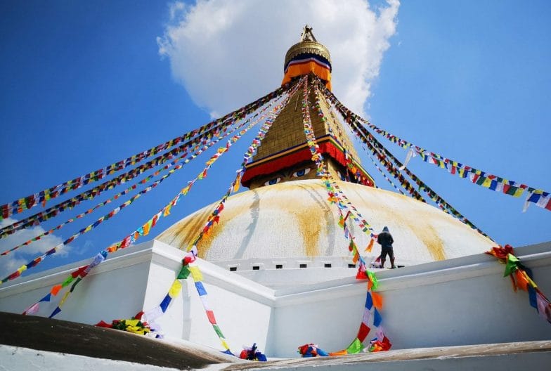Cúpula sagrada en Tíbet