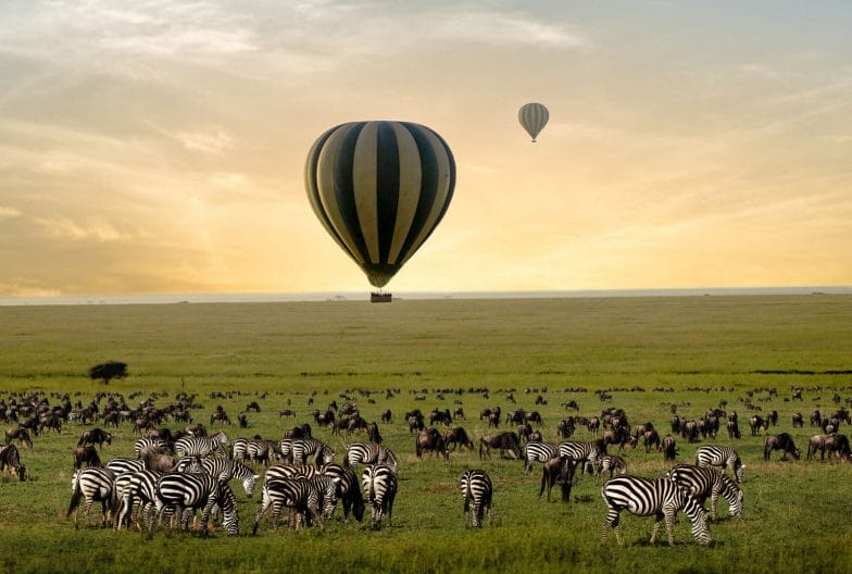 Safari en globo Tanzania