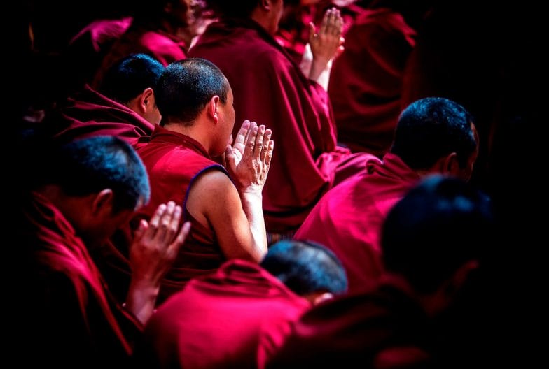 Tibet-Nepal celebración budista