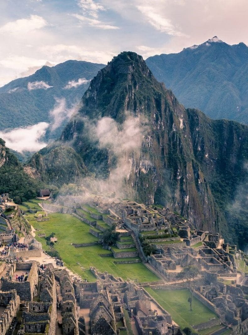 vista aérea de Machu Picchu